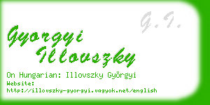 gyorgyi illovszky business card