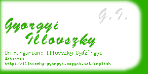 gyorgyi illovszky business card